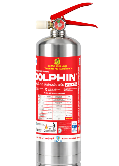 Bình chữa cháy gốc nước Dolphin DPA-I1L (vỏ inox)