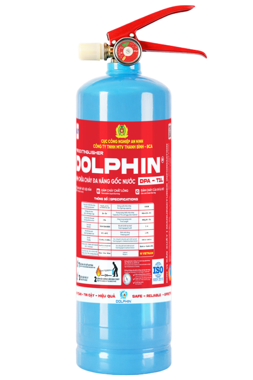 Bình chữa cháy gốc nước Dolphin DPA-T1L (vỏ thép)